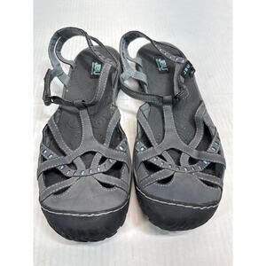 JBU By Jambu‎ Current Adventure Sandals Flats Shoes Gray Vegan Size 10
